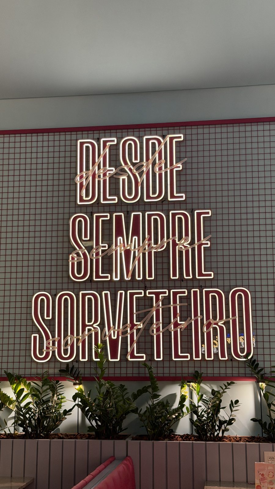 Gela Boca - Letreiro luminoso